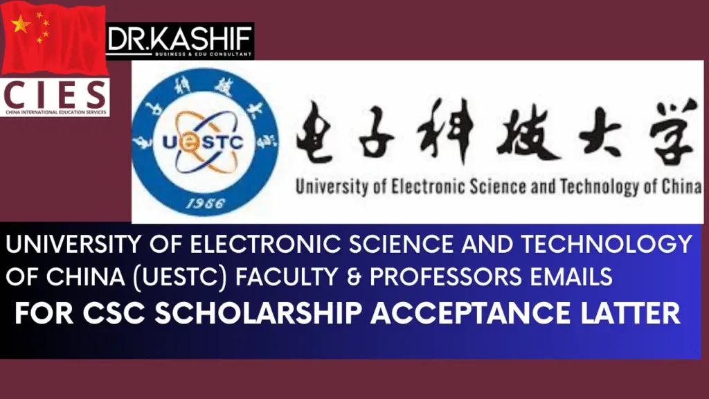 University of Electronic Science and Technology of China (UESTC) Faculty & Professors Emails