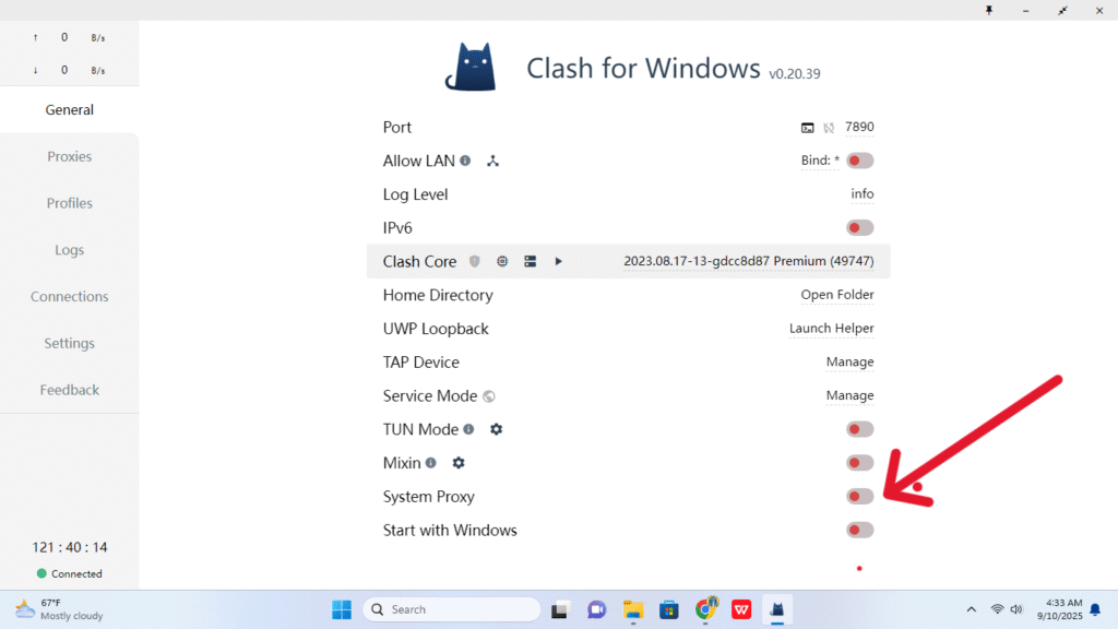 System proxy should be off during update